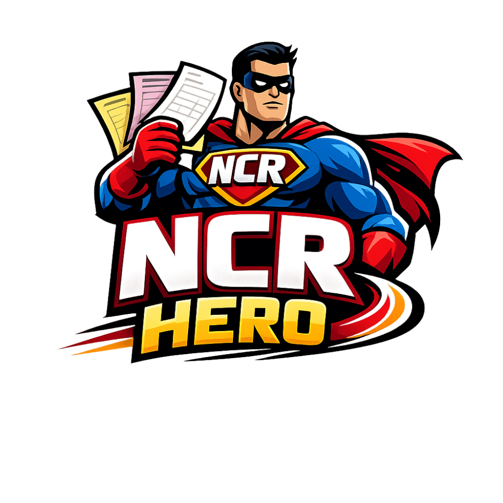 ncr online printing hero logo for duplication pads