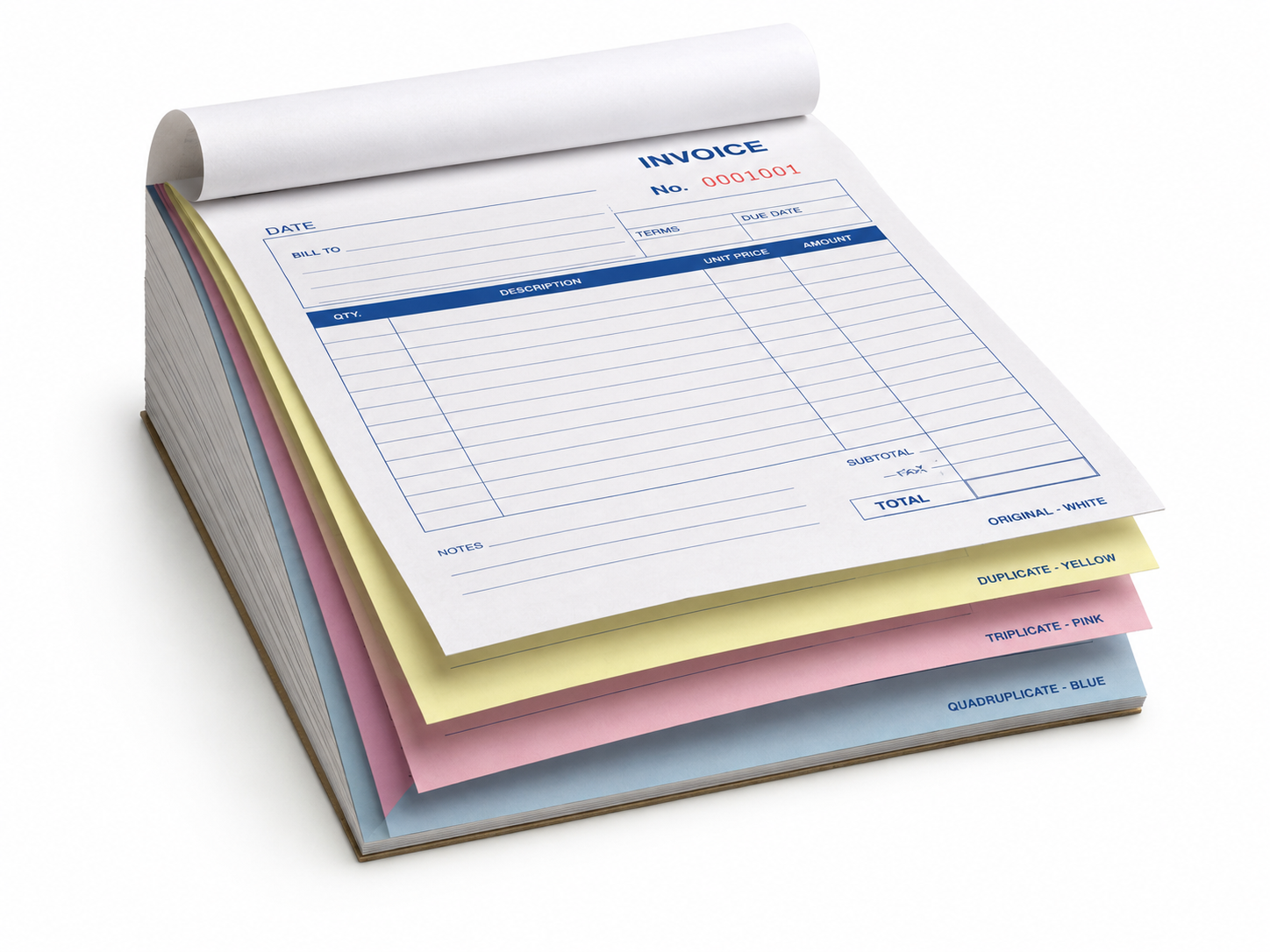 NCR Books — carbonless duplicate books